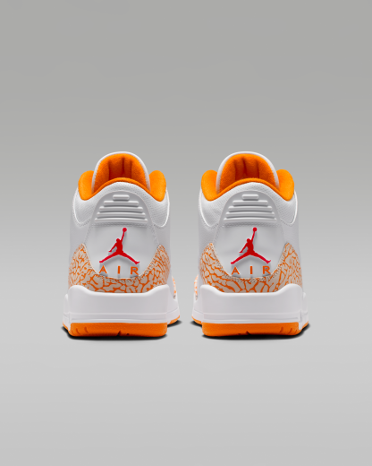 Air Jordan 3 Retro 'Sport Renaissance' Women's Shoes - White/Cement Grey/Fire Red/Multi-Colour - View 6