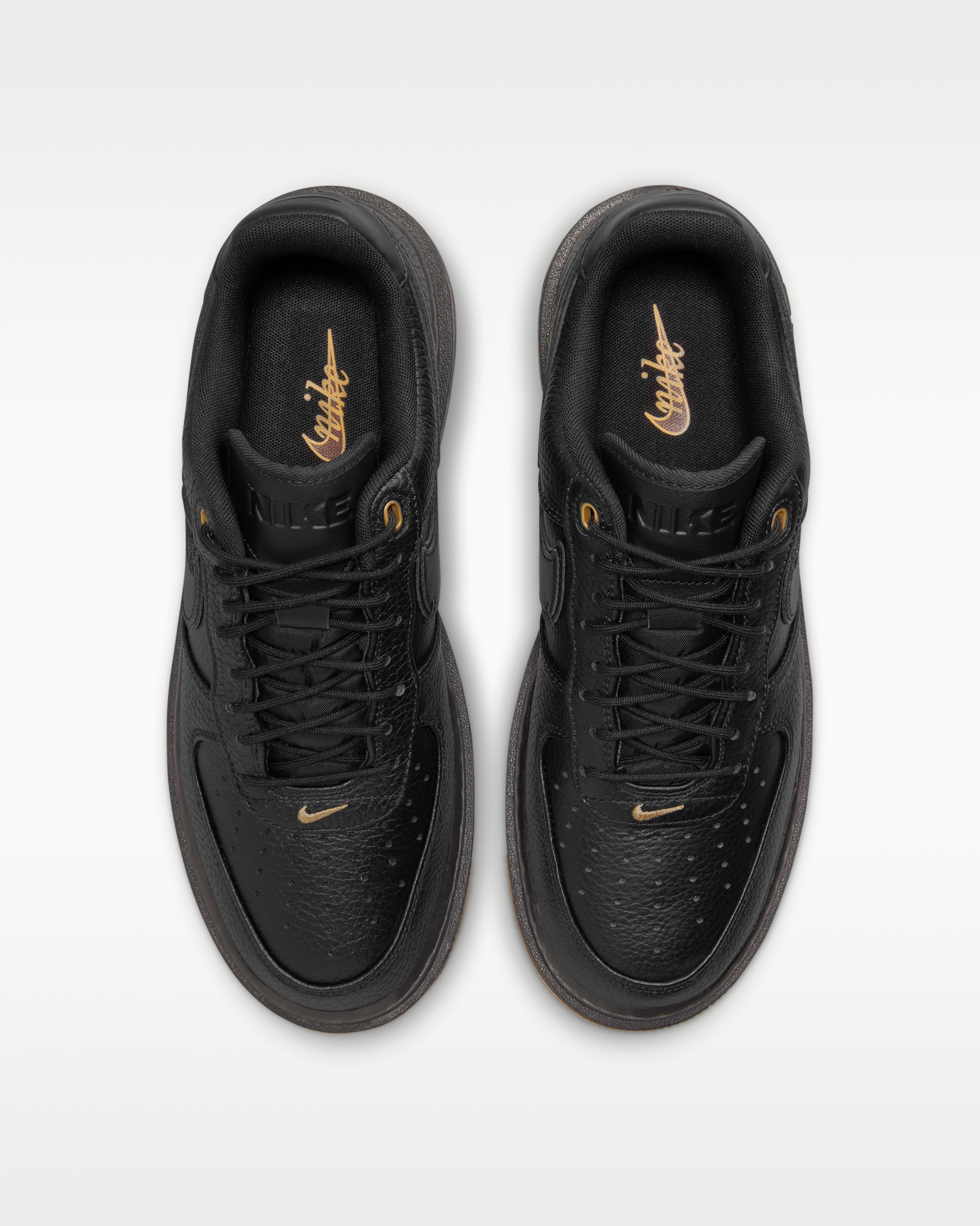 Nike Air Force 1 Luxe Men's Shoes - Black/Bucktan/Gum Yellow/Black - View 4