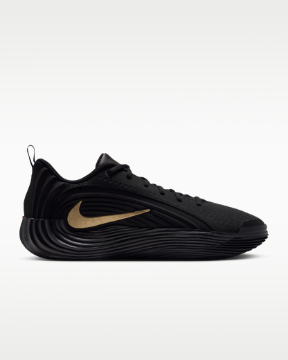 Giannis Immortality 5 Basketball Shoes - Black/Gum Light Brown/Volt/Metallic Gold - View 3