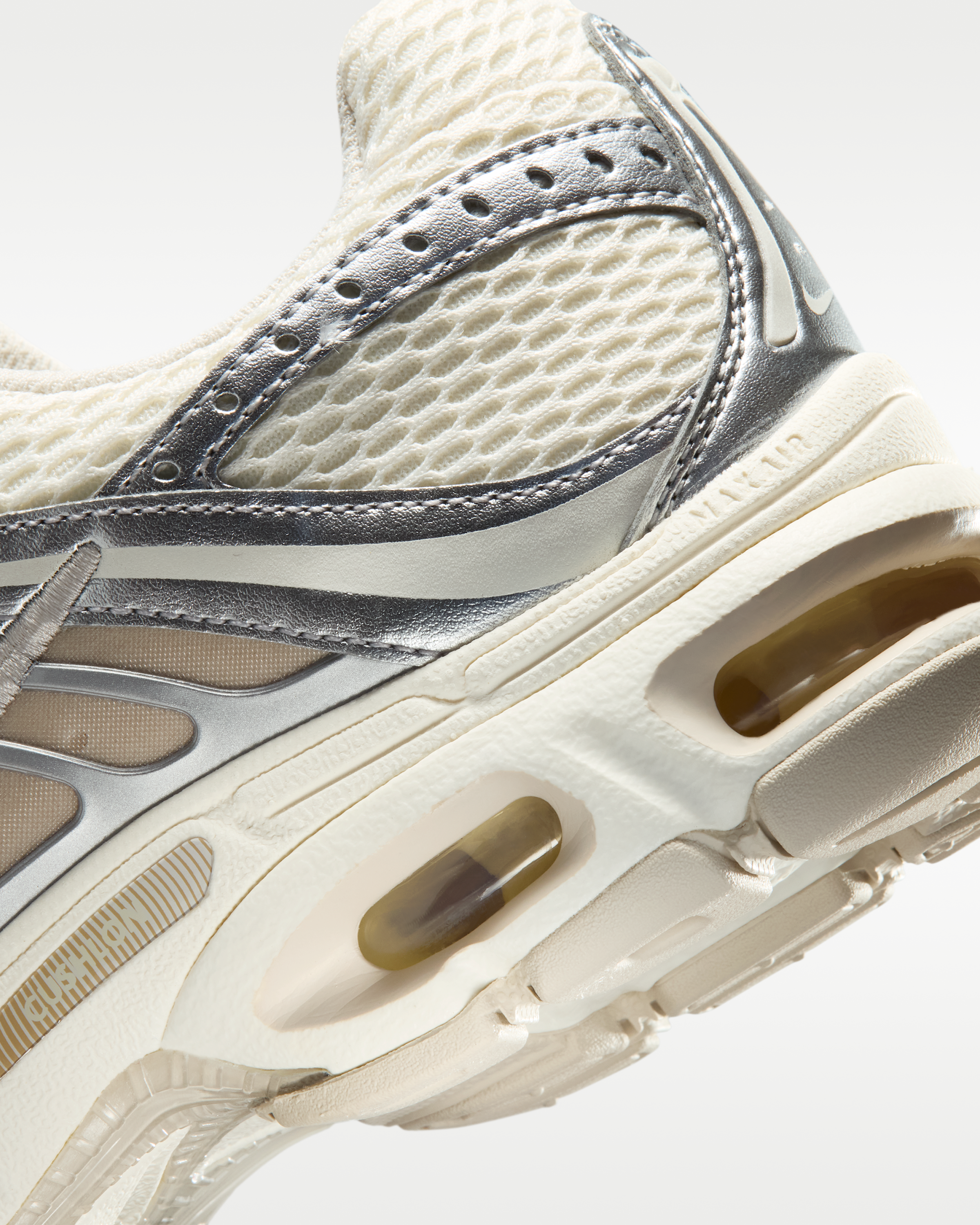 Nike Air Max Moto 2K Women's Shoes with Reflective Design Accents - Pale Ivory/Metallic Silver/Light Orewood Brown/Sail - View 8