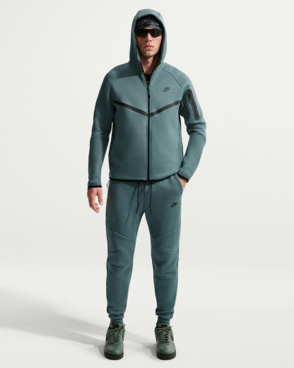 Nike Tech Men's Fleece Joggers - Mineral Slate/Black - View 1