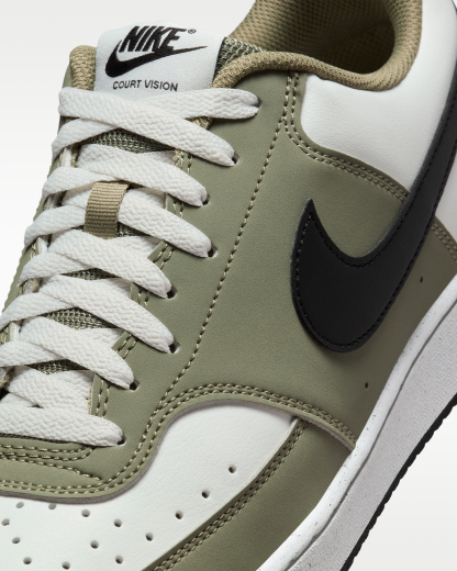Nike Court Vision Low Men's Shoes - Summit White/Silver Sage/Black - View 7