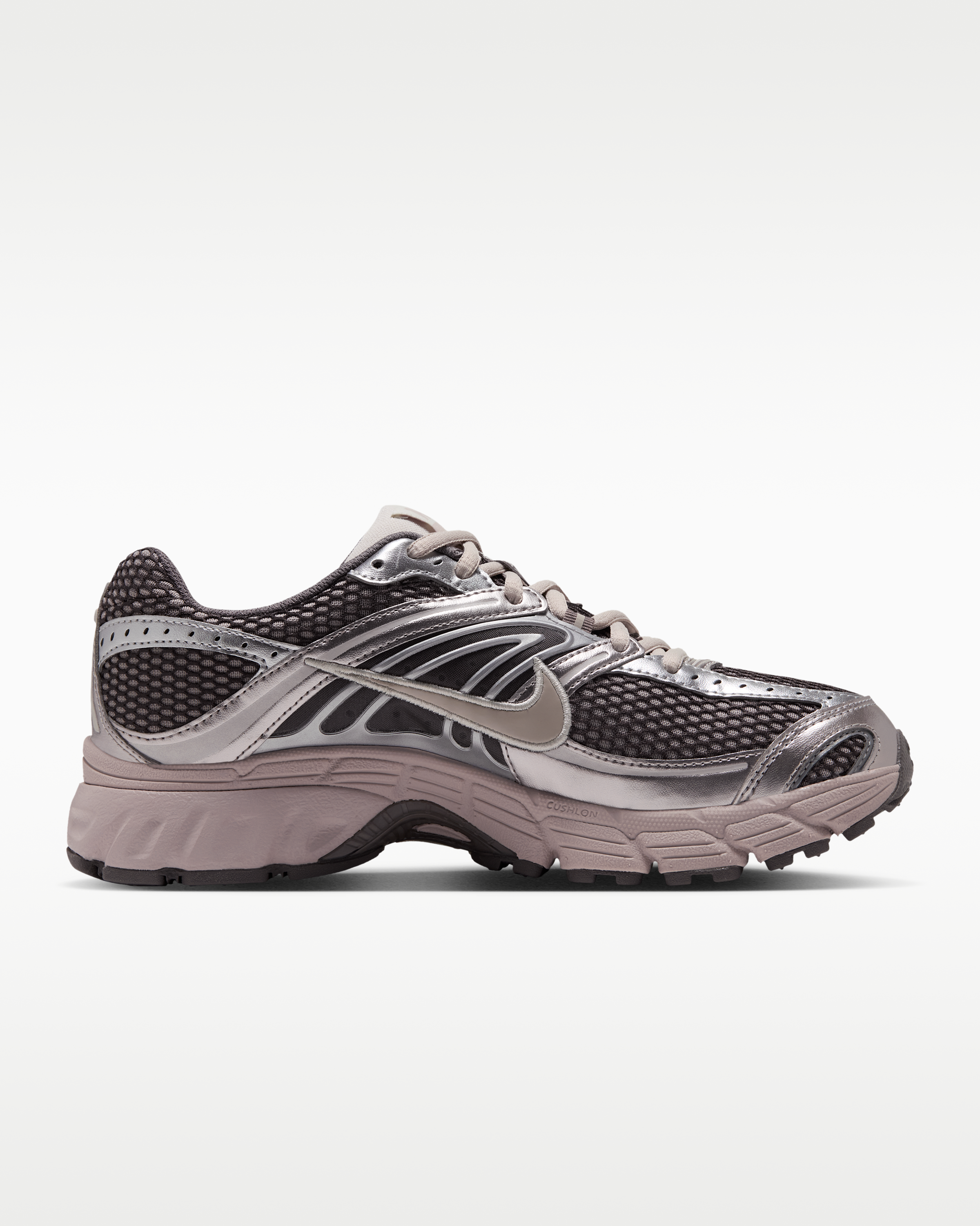 Nike Air Max Moto 2K Women's Shoes with Reflective Design Accents - Cave Stone/Enigma Stone/Metallic Silver/Cream II - View 3