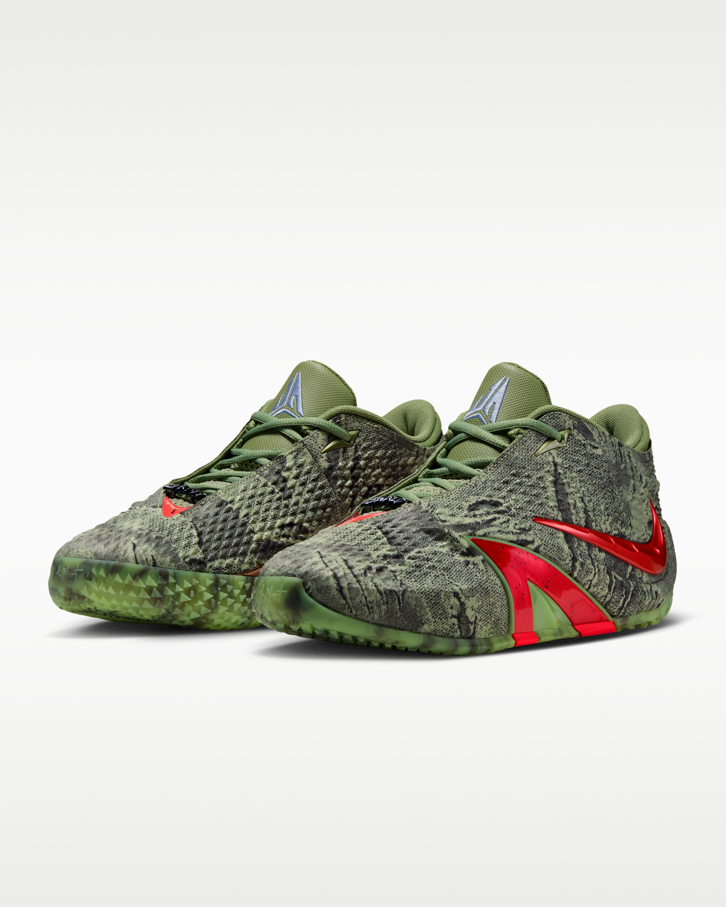 Ja 4 'Zombie' Basketball Shoes - Oil Green/Light Lemon Twist/Black/Bright Crimson - View 5