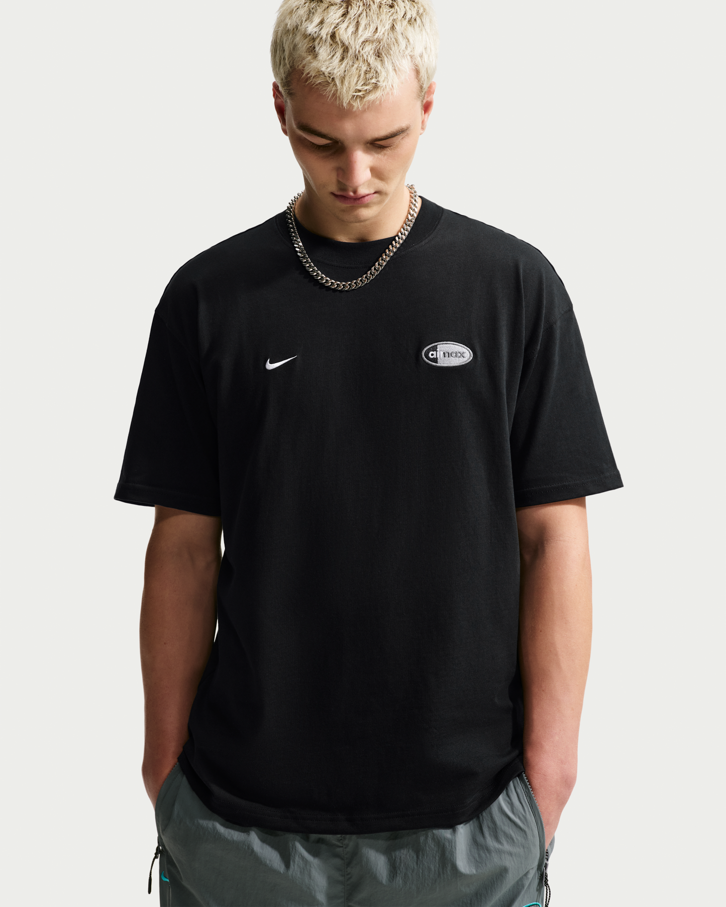 Nike Sportswear Men's T-Shirt - Black/Cool Grey - View 1