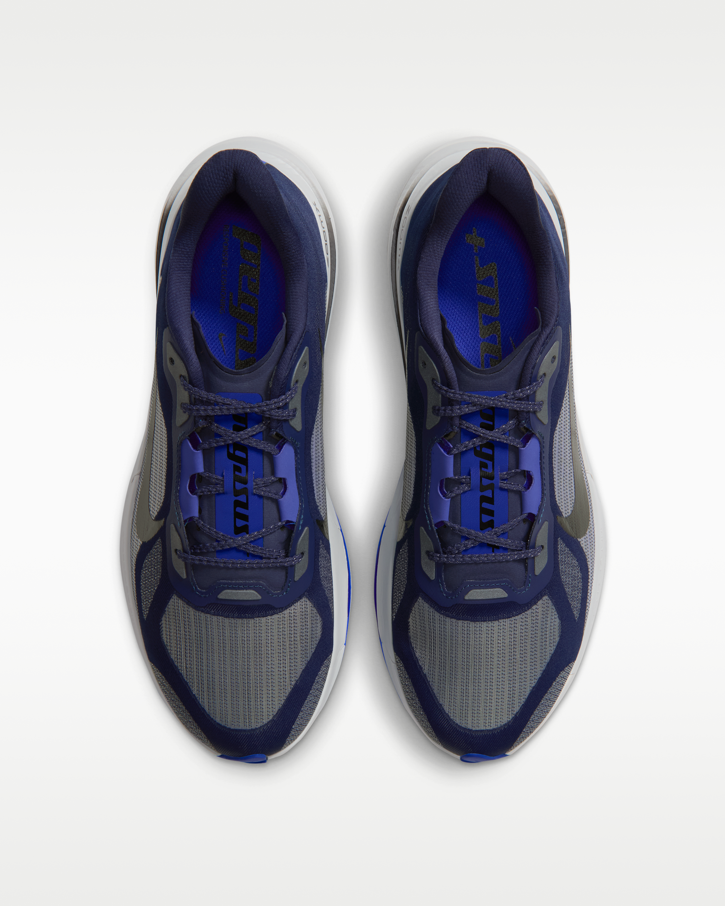 Nike Pegasus Plus 2 Men's Road-Running Shoes - Midnight Navy/Racer Blue/Grey Mist/Black - View 4