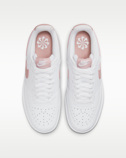 Nike Court Vision Low Next Nature Women's Shoes - White/Pink Oxford - View 4