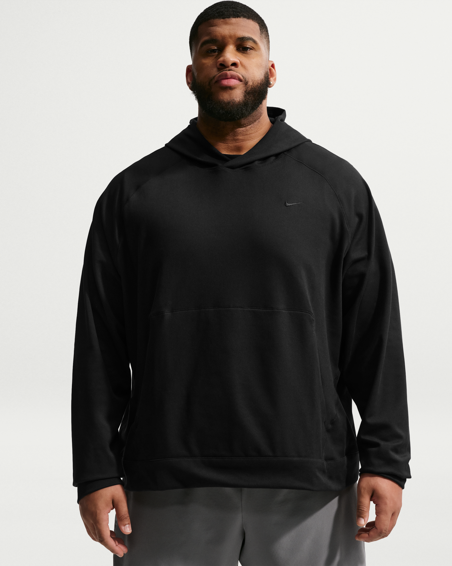 Nike Primary NanoKnit Men's Dri-FIT UV Protection Pullover Performance Hoodie - Black/Black - View 7