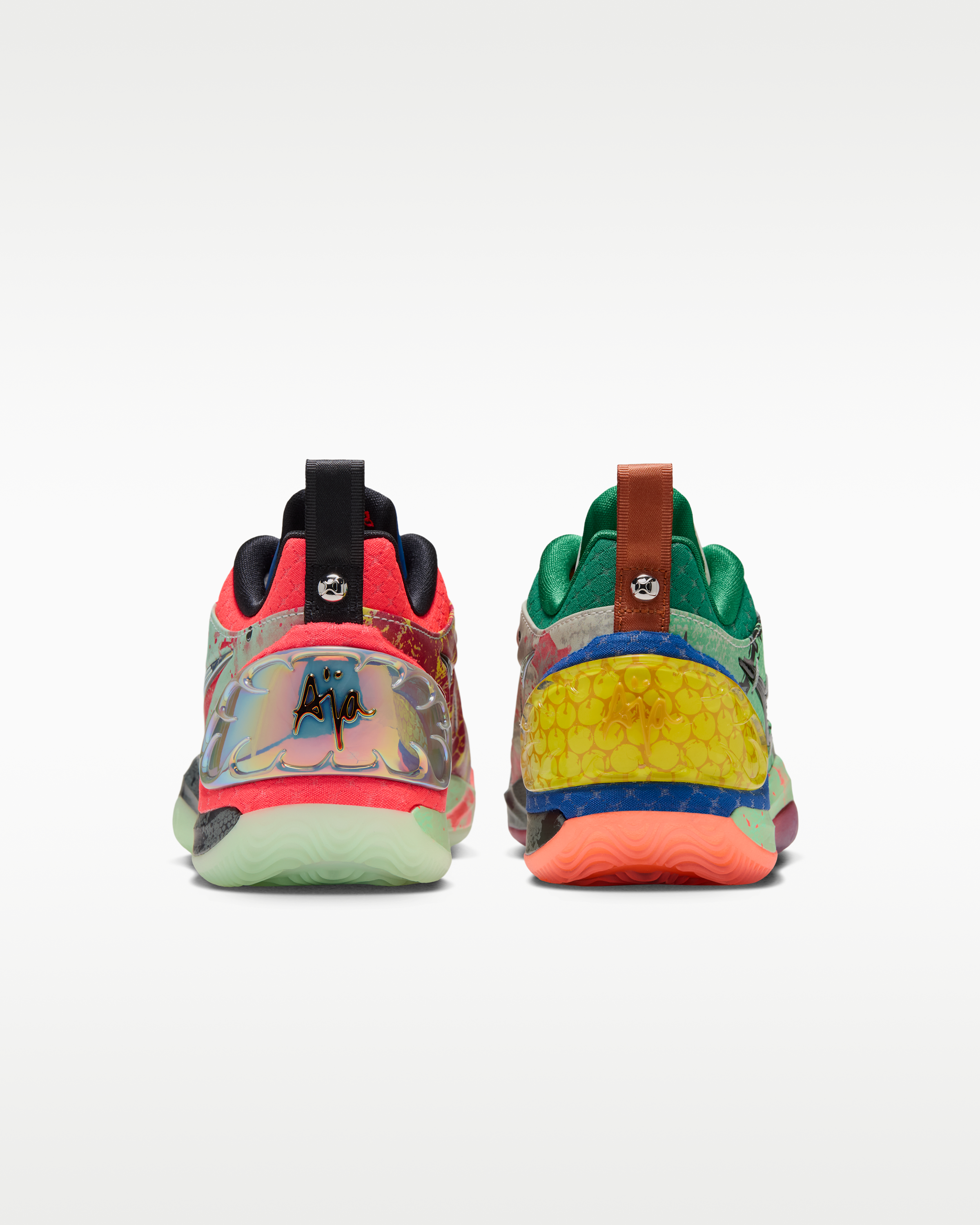 A'Two 'Potion No. 22' A'ja Wilson Basketball Shoes - Light Orewood Brown/Pine Green/Bright Crimson/Black - View 6