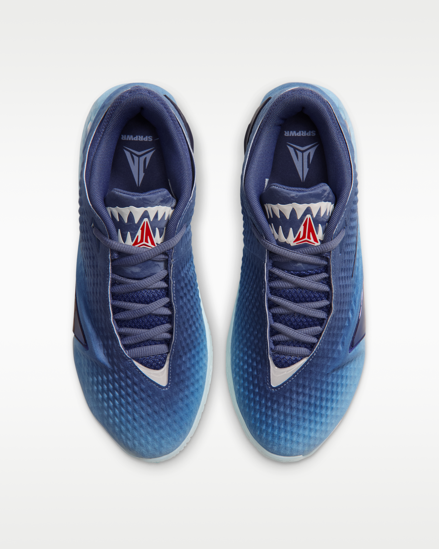 Ja 4 ‘Deep Water’ Basketball Shoes - Diffused Blue/Chambray/Glacier Blue/Blackened Blue - View 4