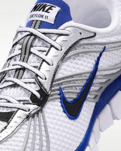 Nike Zoom Skylon 11 Men's Shoes - White/Metallic Silver/Old Royal/Black - View 7