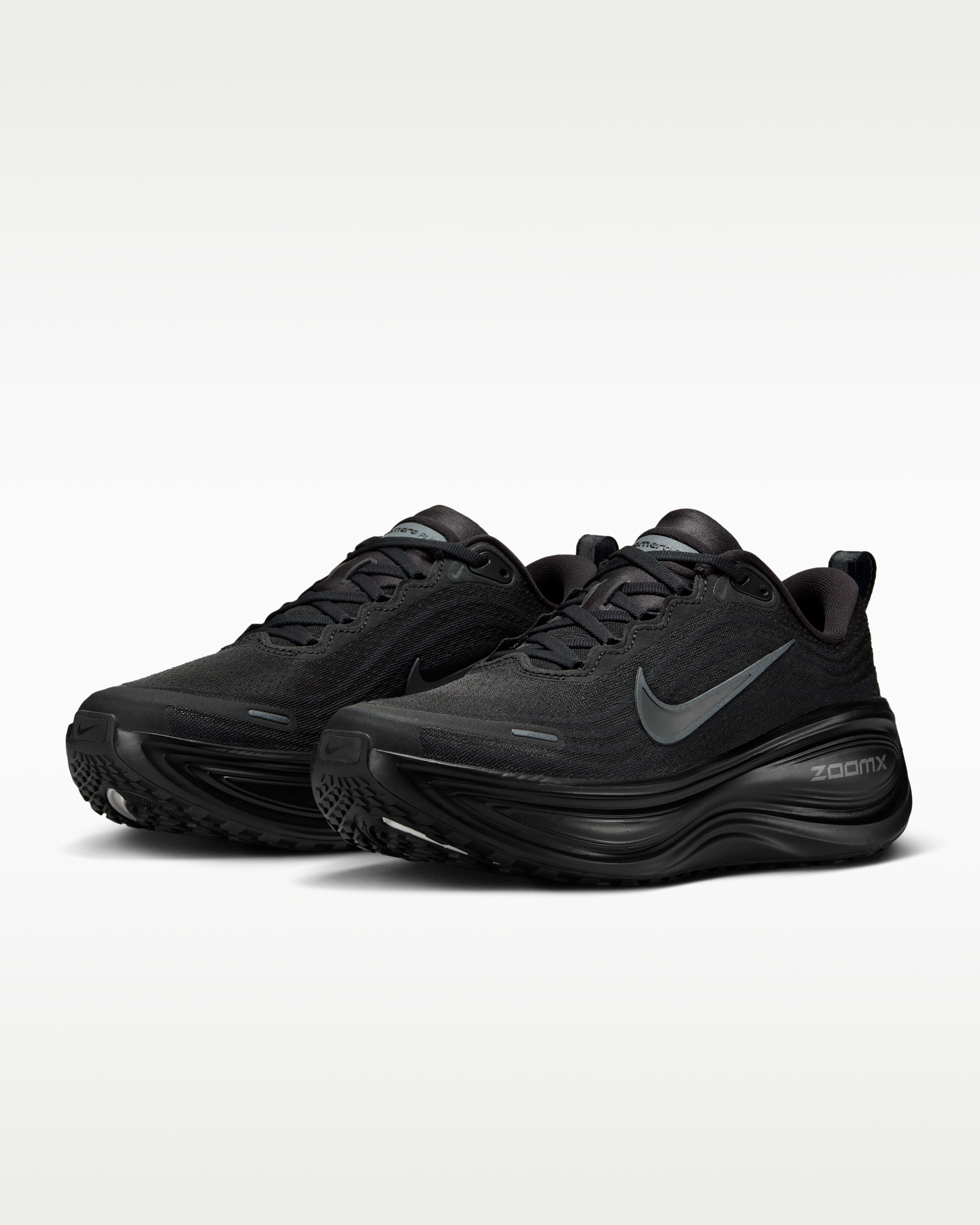 Nike Vomero Plus Women's Road Running Shoes - Black/Metallic Dark Grey/Cool Grey/Dark Smoke Grey - View 5