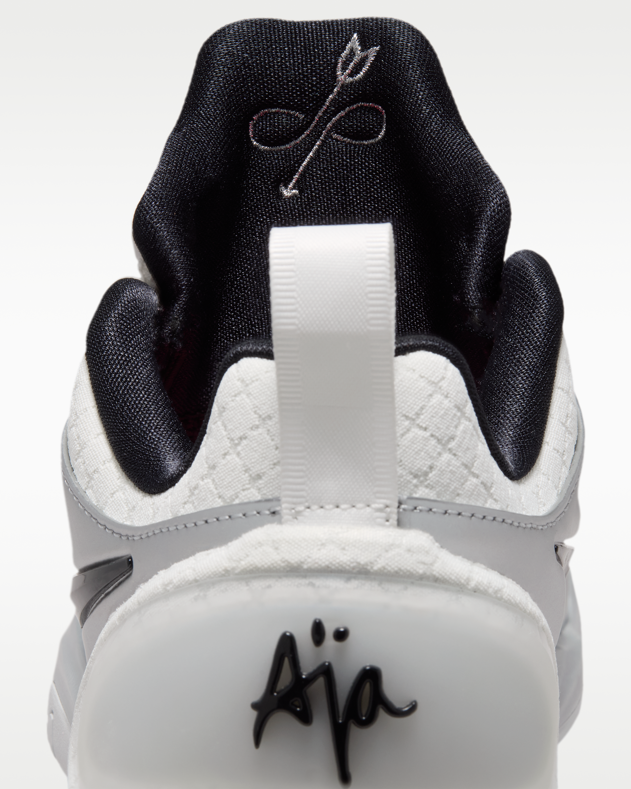 A'Two 'Mirrored' A'ja Wilson Basketball Shoes - Summit White/Metallic Silver/Black - View 9