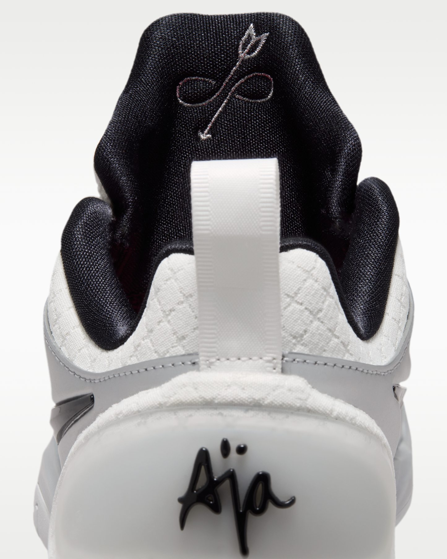 A'Two 'Mirrored' A'ja Wilson Basketball Shoes - Summit White/Metallic Silver/Black - View 9