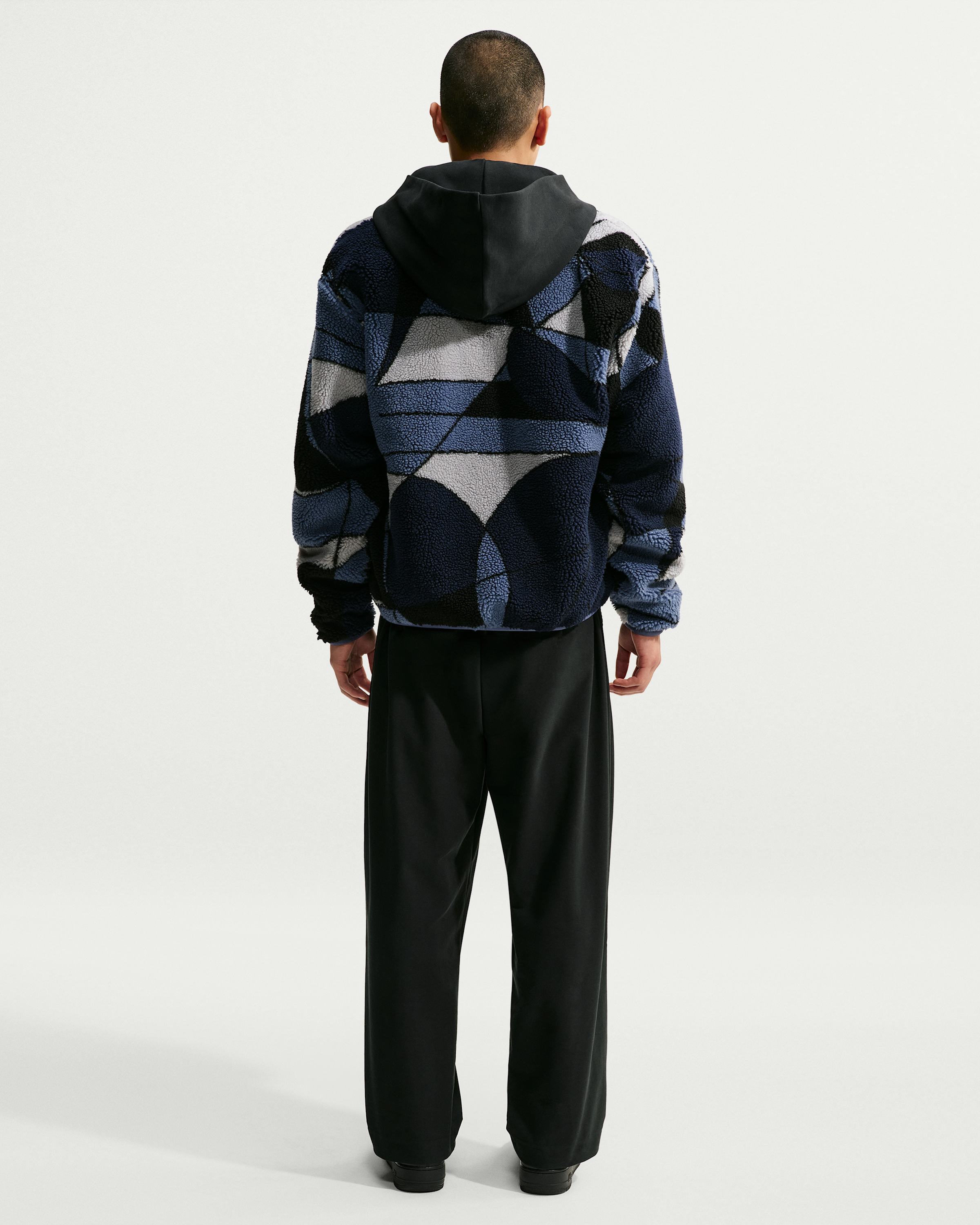 Nike Club Men's Winterized Fleece Full-Zip Jacket - Diffused Blue/Dusty Olive - View 5