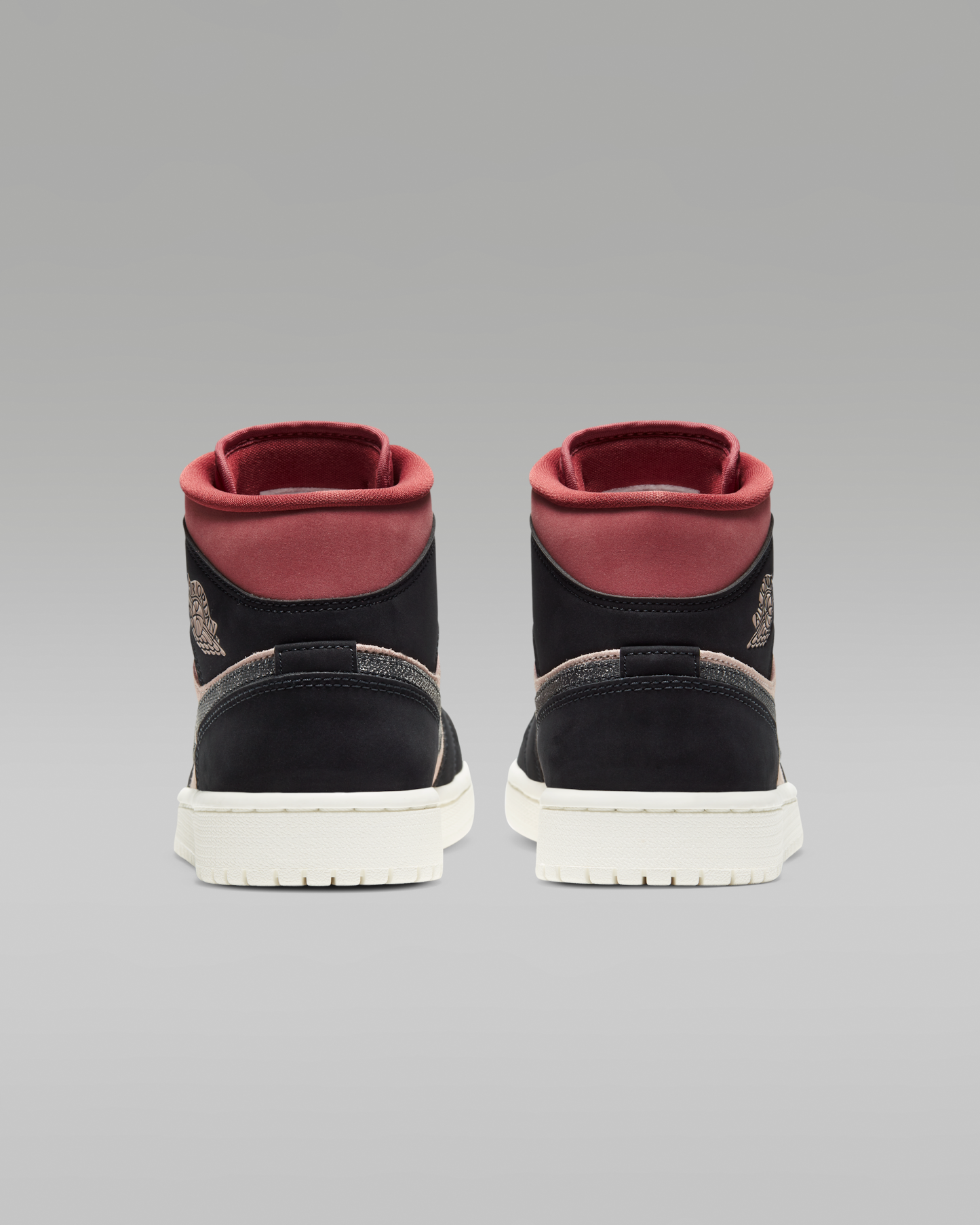 Air Jordan 1 Mid Women's Shoes - Particle Beige/Canyon Rust/Sail/Black - View 6