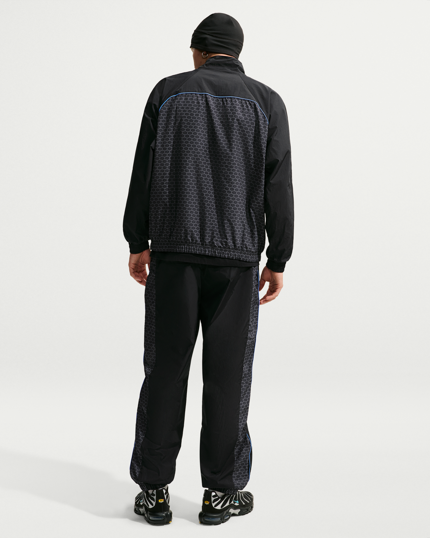 Nike Sportswear Men's Woven Tracksuit Jacket - Black/Black - View 5