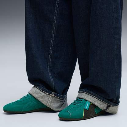 PUMA x ASTON MARTIN ARAMCO F1® TEAM Speedcat Low Sneakers Unisex - Green Lux-PUMA Black - Image 2