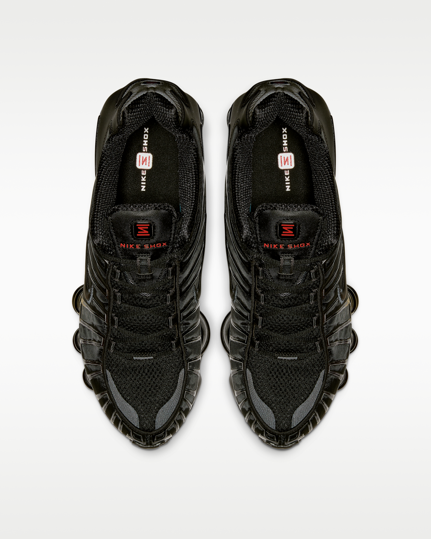 Nike Shox TL Men's Shoes - Black/Metallic Hematite/Max Orange/Black - View 4