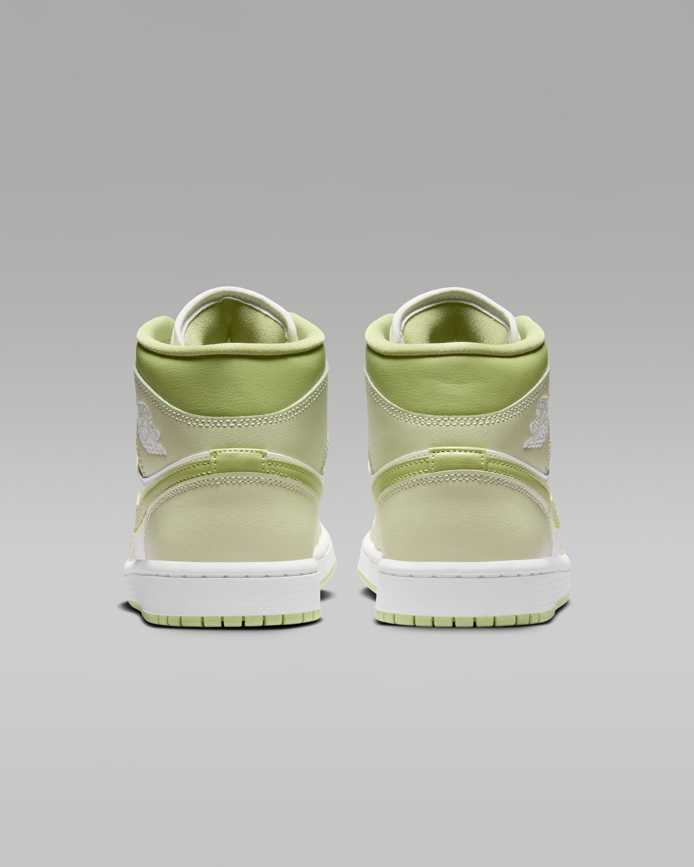 Air Jordan 1 Mid Women's Shoes - Olive Aura/Lawn/Coconut Milk/Sail - View 6
