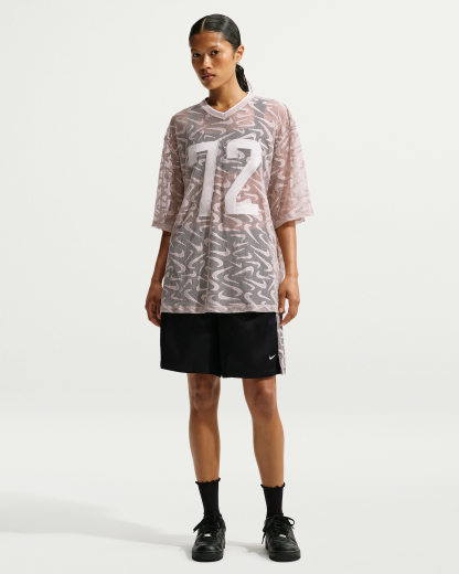 Nike Sportswear Chill Lace Women's Oversized Jersey - Cream II/Light Bone/White - View 4