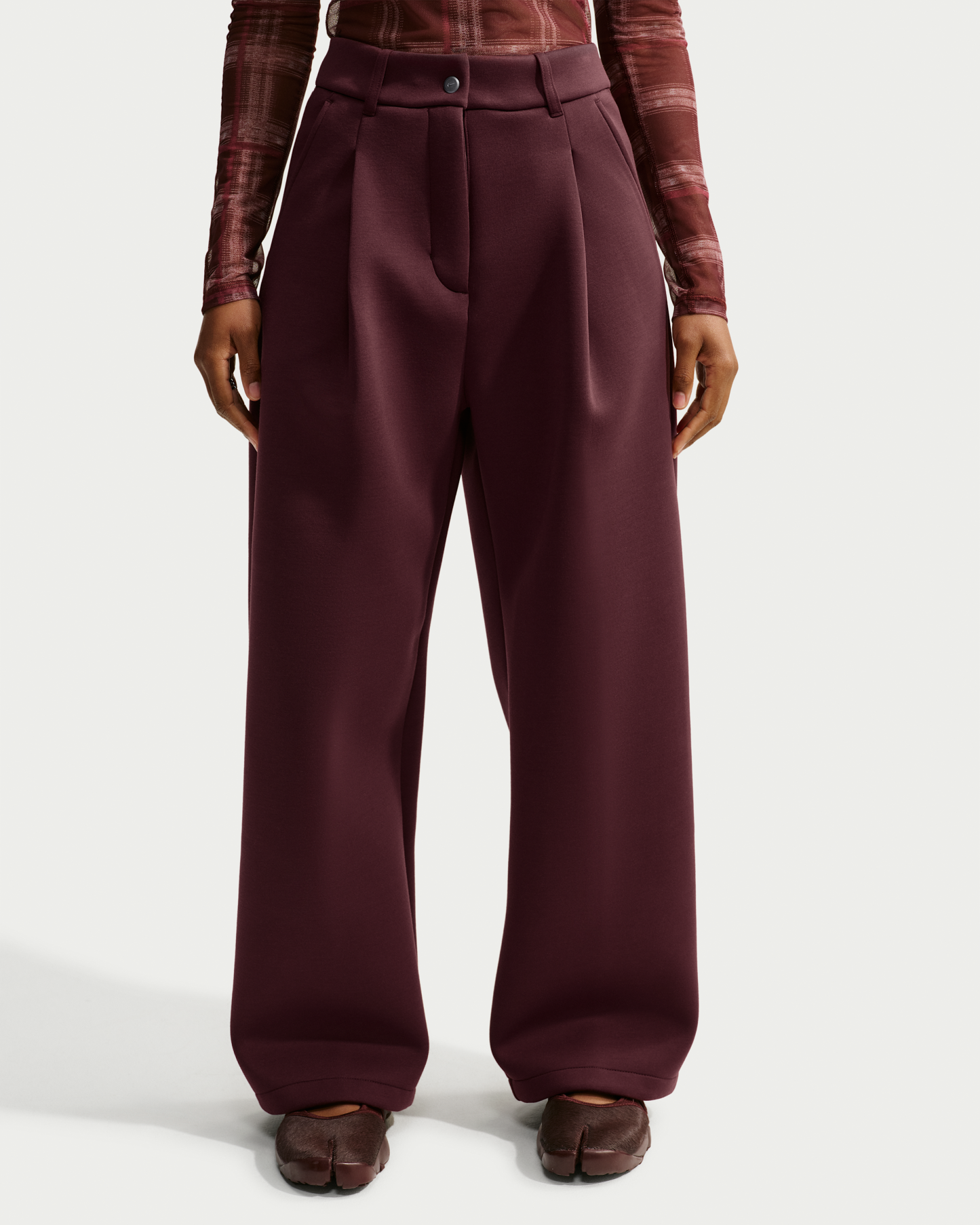Nike Article Fleece Women's Loose Mid-Rise Trousers - Mystic Dates/Mystic Dates - View 2