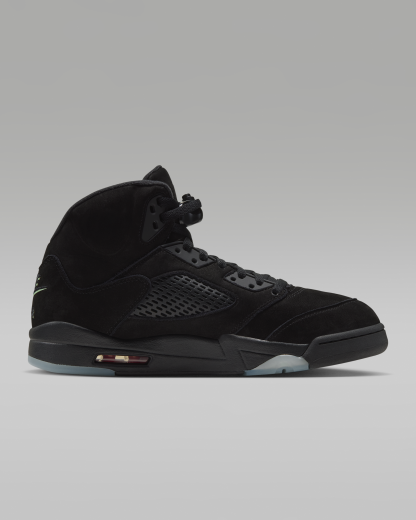 Air Jordan 5 Retro 'Halloween' Men's Shoes - Black/Picante Red/Glow In The Dark/Black - View 3