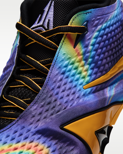 Ja 4 'Heat Check' Basketball Shoes - Obsidian/Dark Iris/Black/Total Orange - View 7