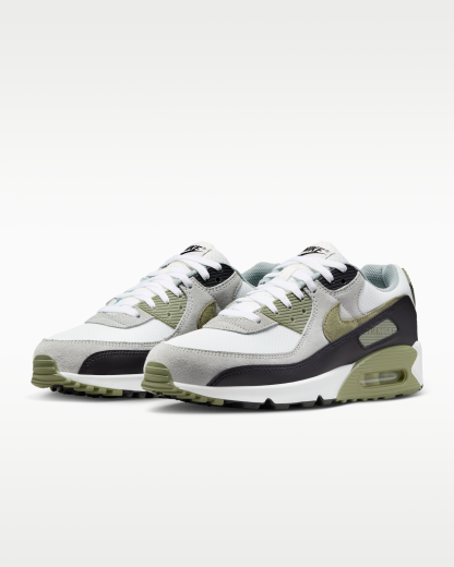 Nike Air Max 90 Men's Shoes - Summit White/Light Pumice/Black/Silver Sage - View 5