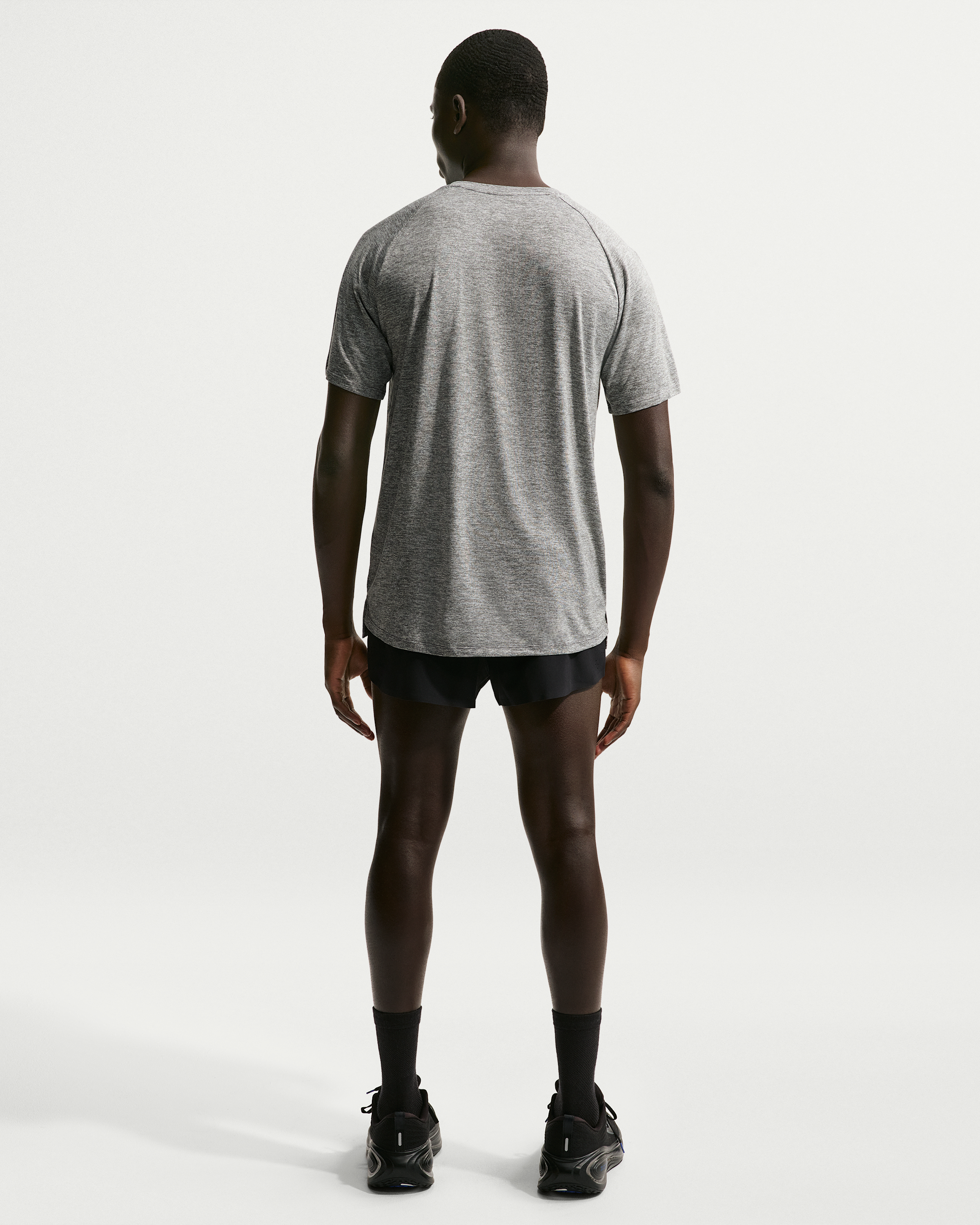 Nike Stride Men's Dri-FIT ADV Short-Sleeve Running Top - Smoke Grey/Heather - View 5