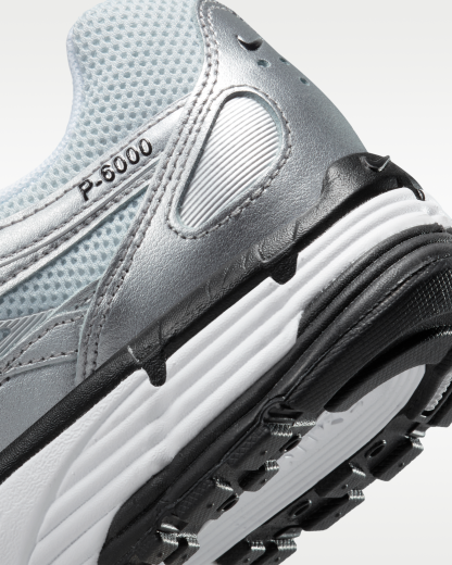 Nike P-6000 Shoes - White/Metallic Silver/Pure Platinum/Black - View 8