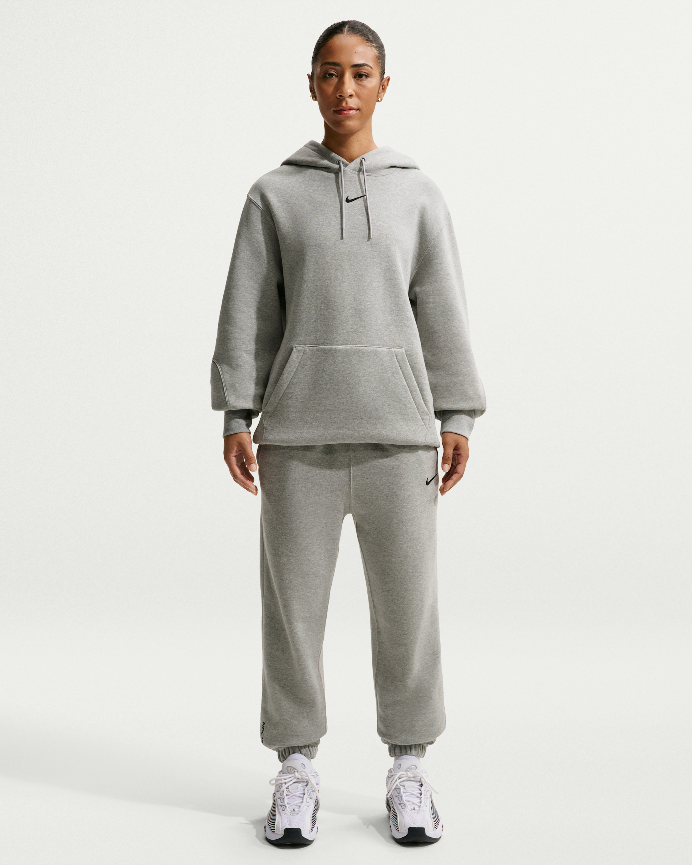 NOCTA Fleece CS Hoodie 2 - Dark Grey Heather/Matte Silver/Black - View 6