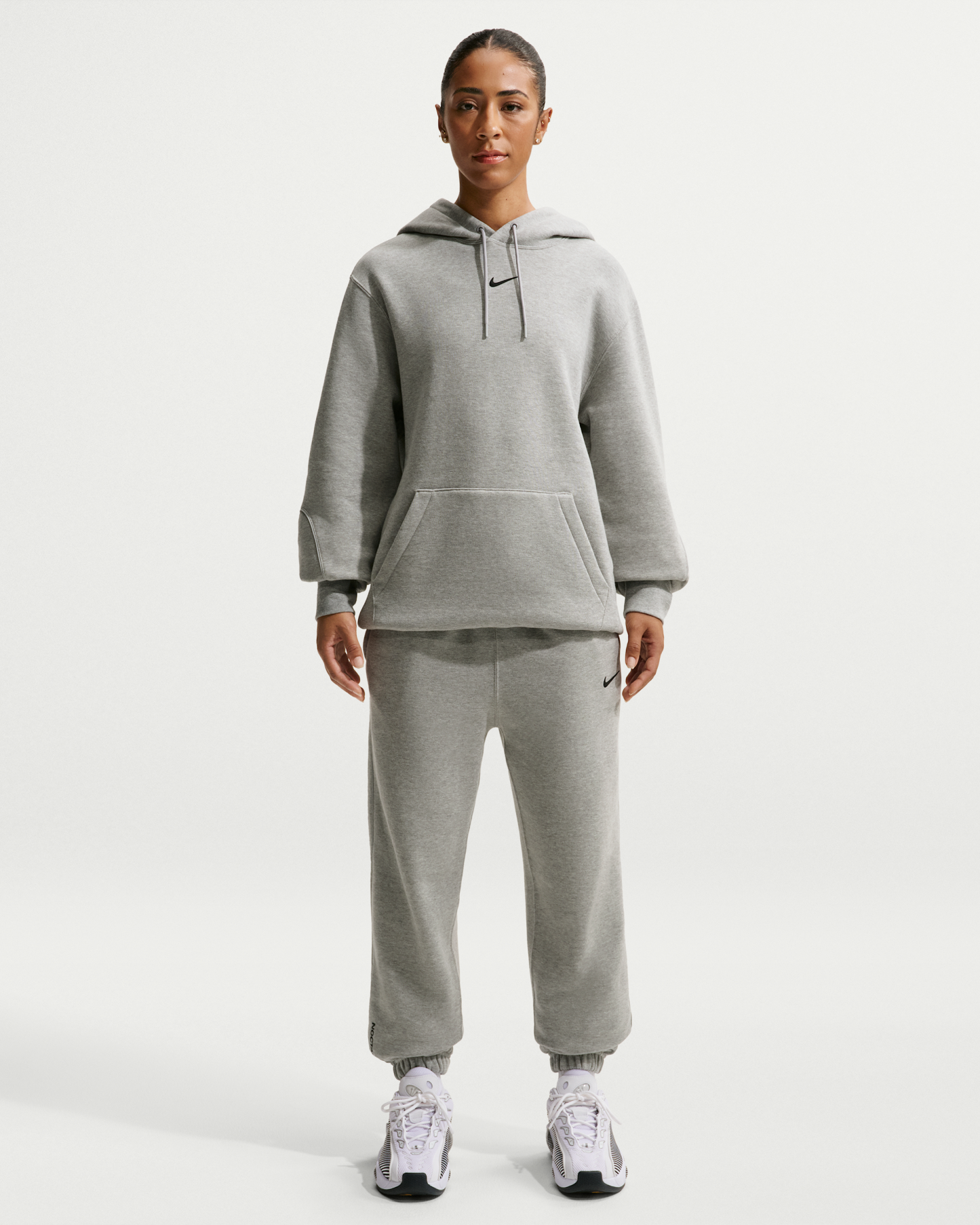 NOCTA Fleece CS Hoodie 2 - Dark Grey Heather/Matte Silver/Black - View 6