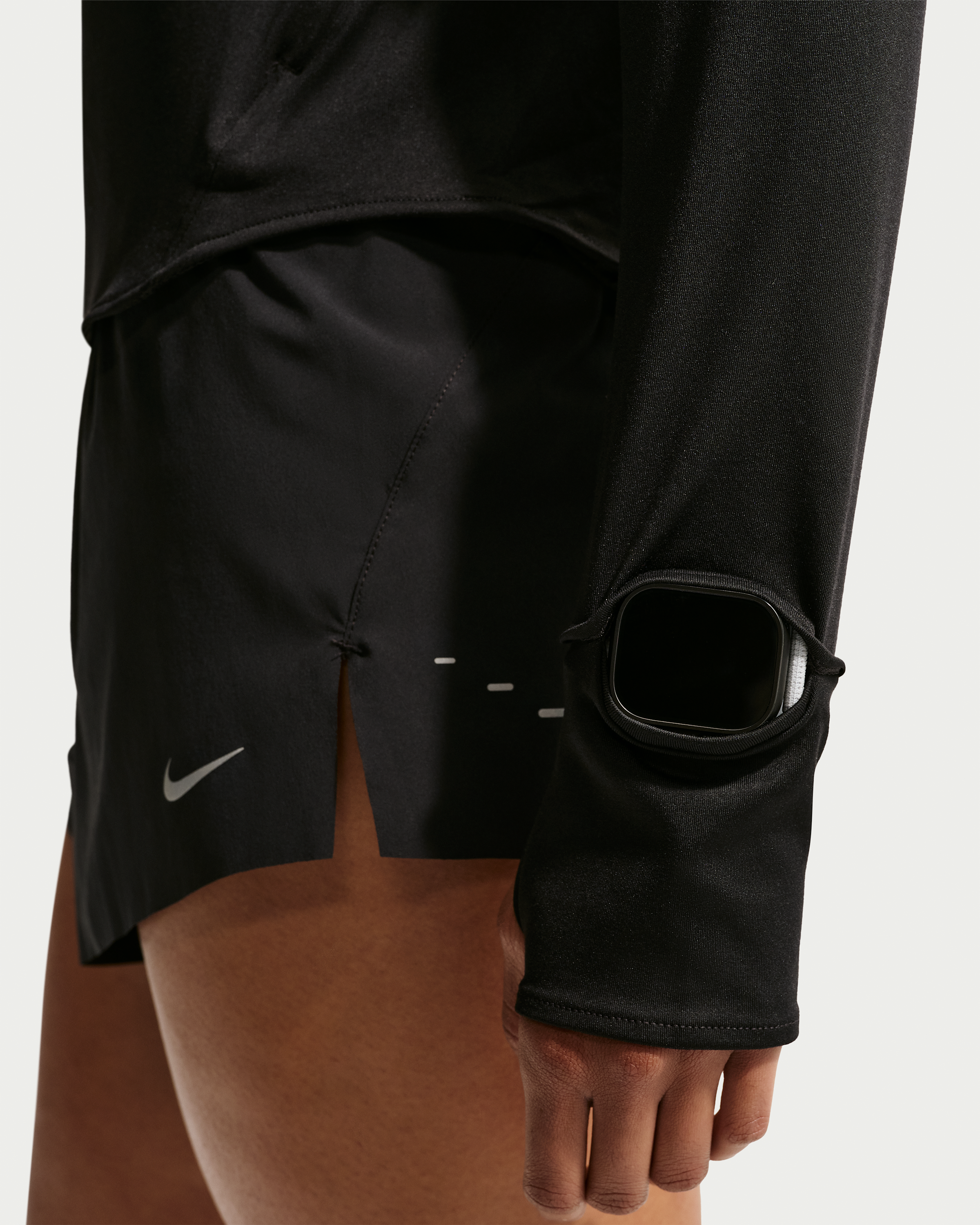 Nike Swift Women's Dri-FIT UV 1/4-Zip Running Top - Black - View 6