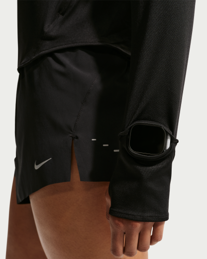 Nike Swift Women's Dri-FIT UV 1/4-Zip Running Top - Black - View 6
