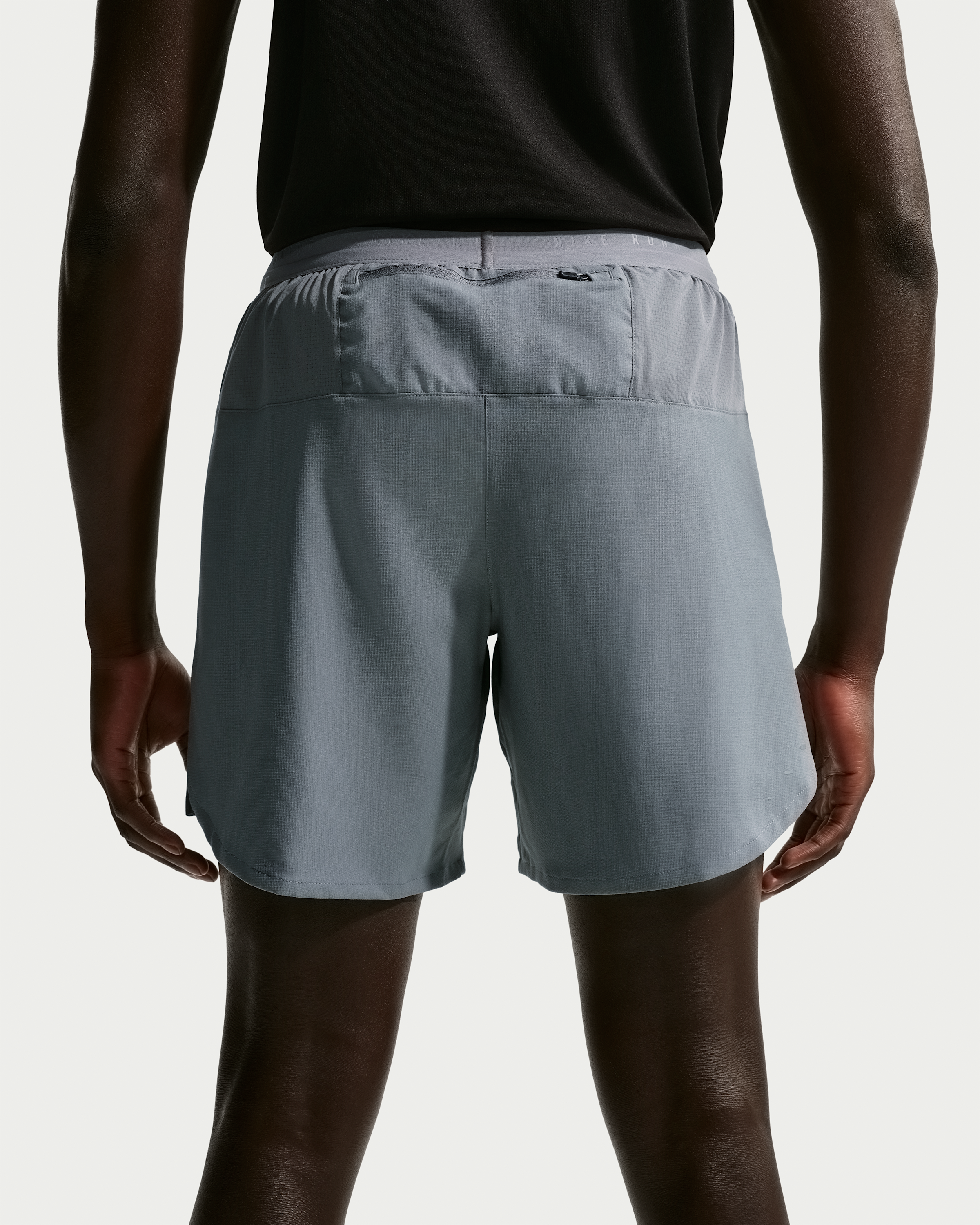 Nike Stride Men's Dri-FIT 18cm (approx.) 2-in-1 Running Shorts - Smoke Grey - View 3