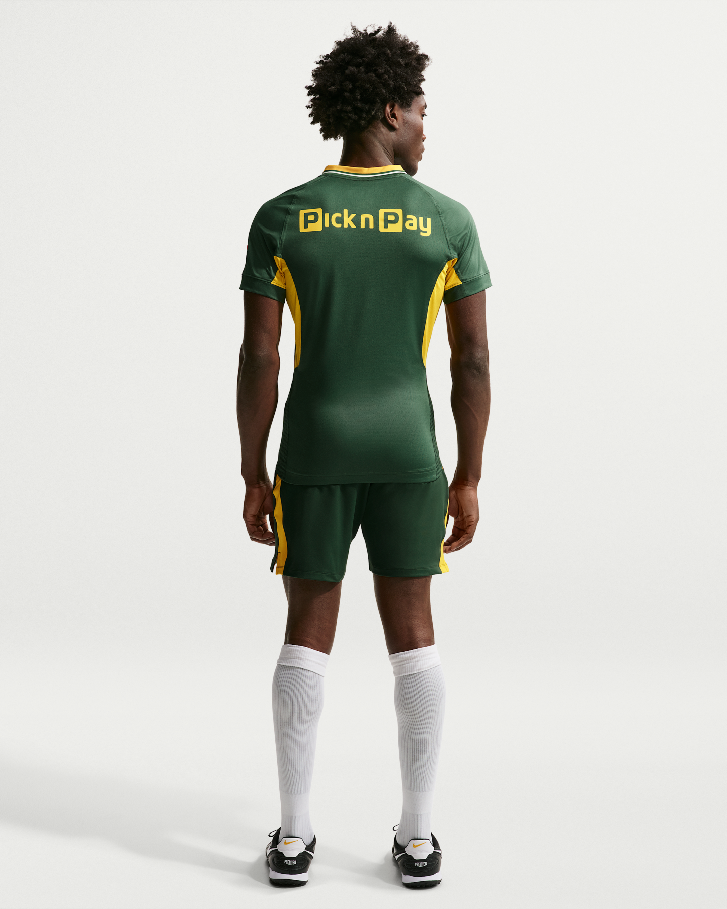 Springboks RGR Match Jersey Men's Nike Rugby Jersey - Gorge Green/University Gold/University Gold - View 5