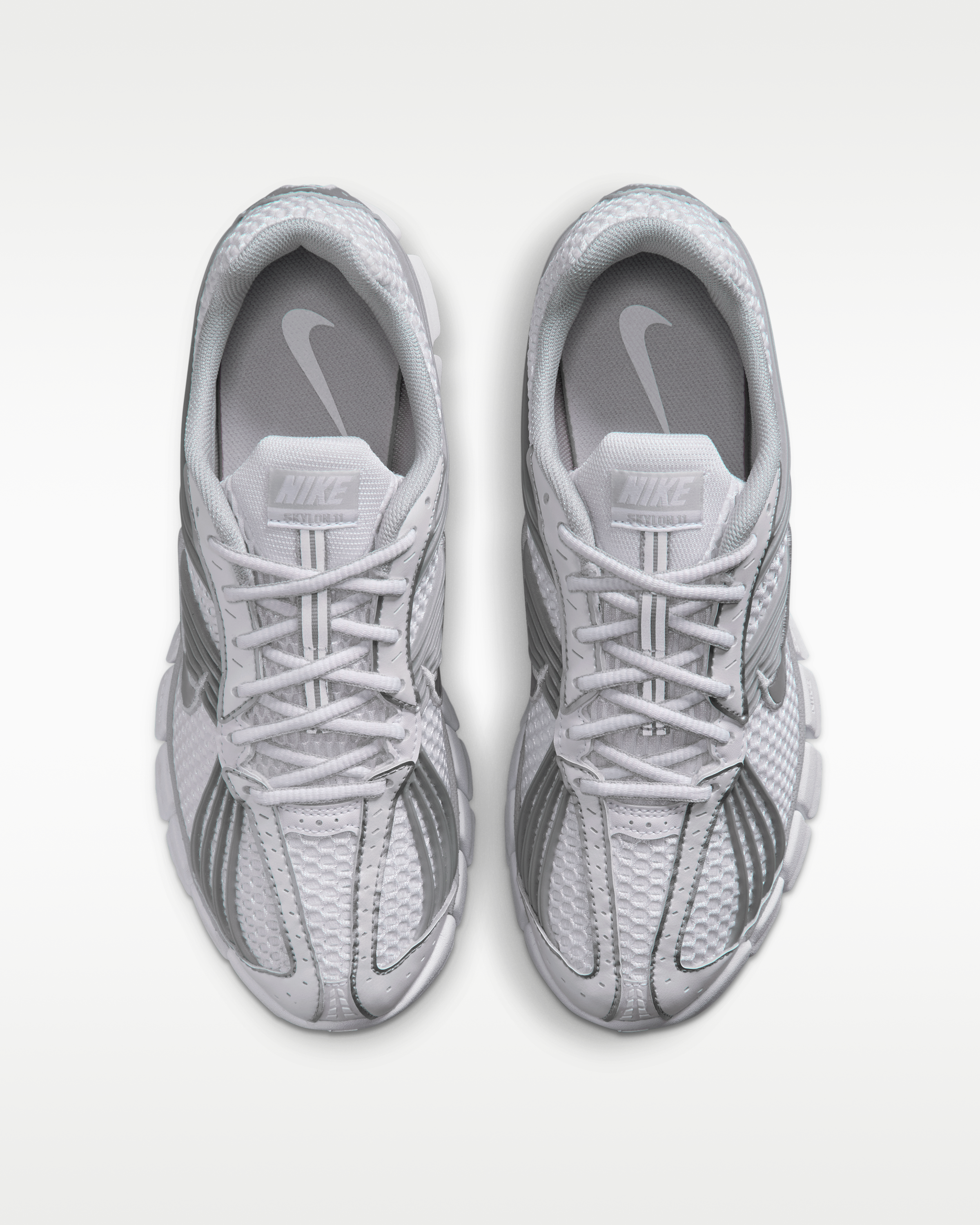 Nike Zoom Skylon 11 Women's Shoes - White/Grey Fog/Metallic Silver - View 4