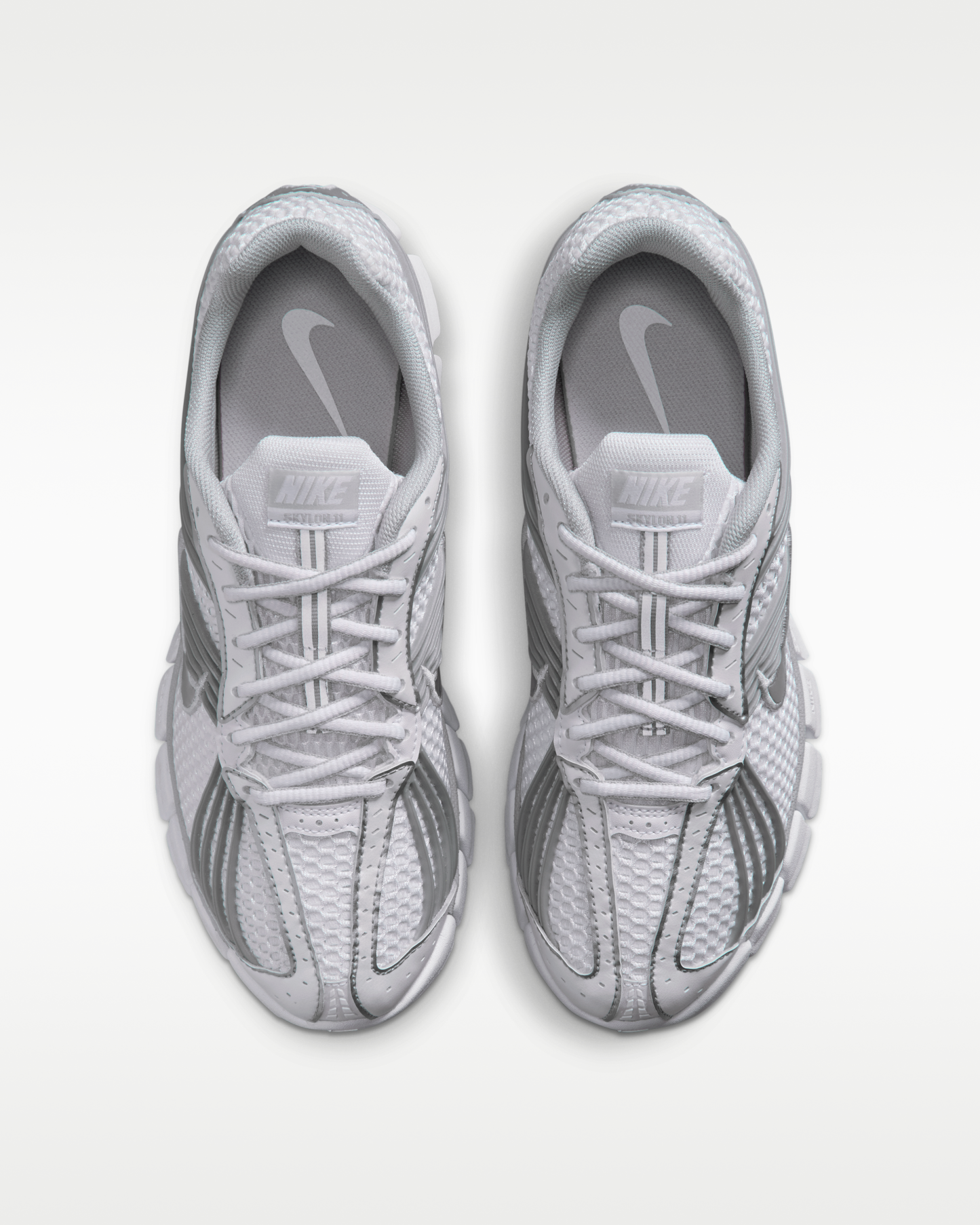 Nike Zoom Skylon 11 Women's Shoes - White/Grey Fog/Metallic Silver - View 4