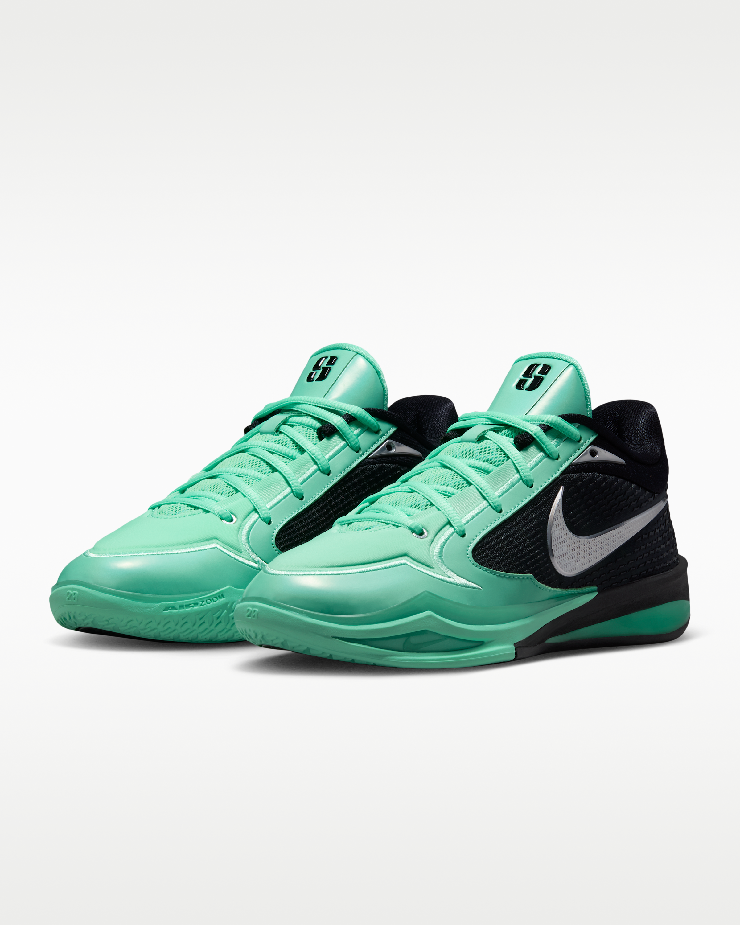 Sabrina 4 Basketball Shoes - Green Glow/Black/Metallic Silver - View 5