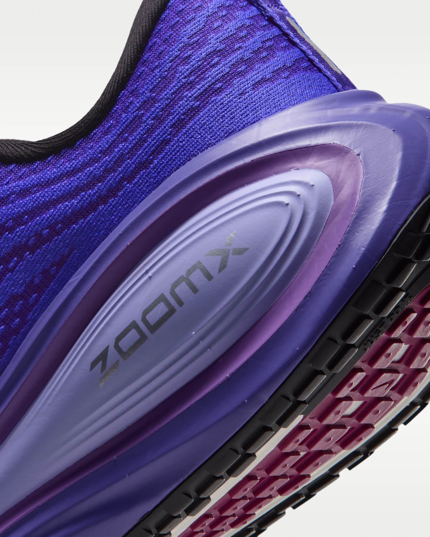Nike Vomero Plus Women's Road Running Shoes - Black/Persian Violet/Vivid Violet/Metallic Silver - View 8