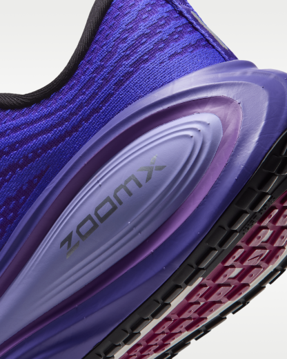 Nike Vomero Plus Women's Road Running Shoes - Black/Persian Violet/Vivid Violet/Metallic Silver - View 8
