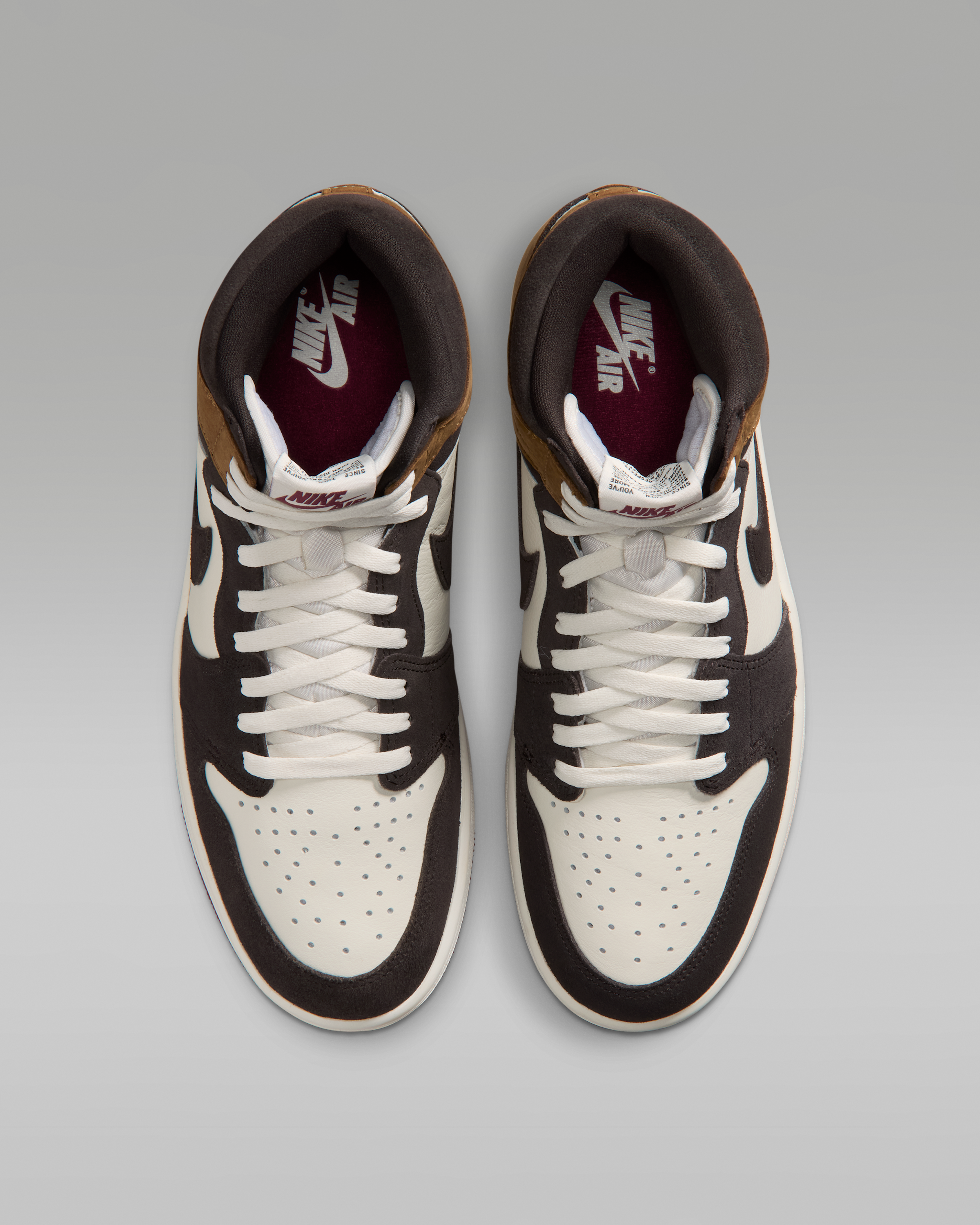 Air Jordan 1 Retro High OG 'Love Letter' Men's Shoes - Shadow Brown/Light British Tan/Team Red - View 4