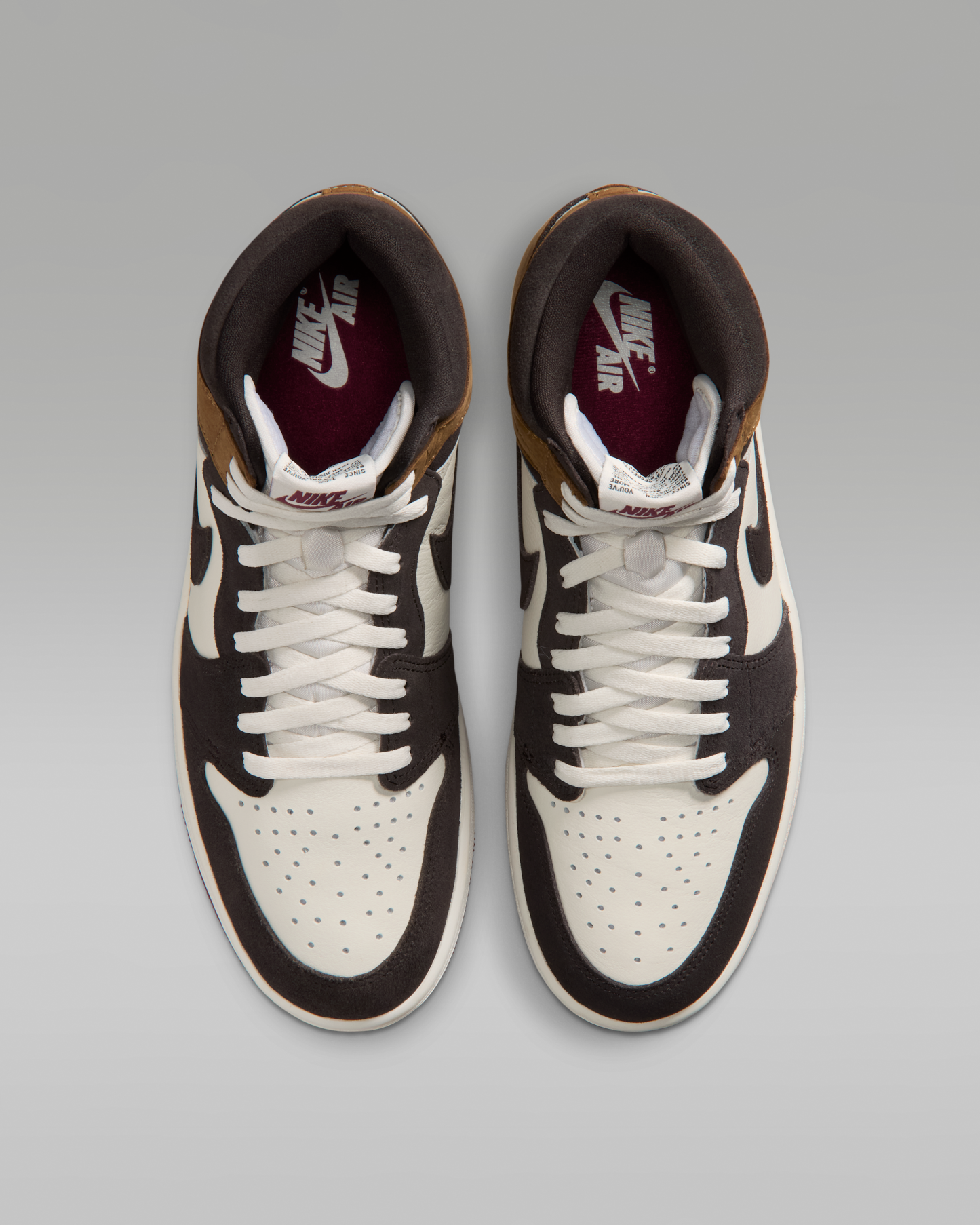 Air Jordan 1 Retro High OG 'Love Letter' Men's Shoes - Shadow Brown/Light British Tan/Team Red - View 4