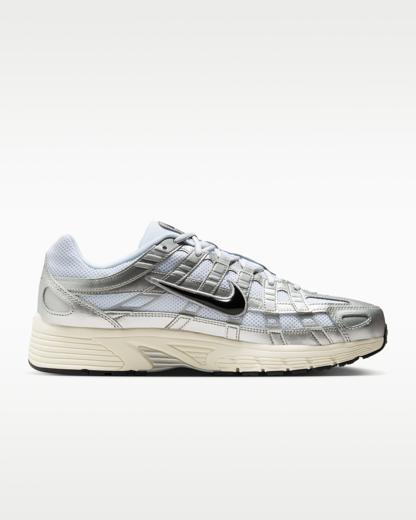 Nike P-6000 Shoes - White/Metallic Silver/Flat Silver/Black - View 3