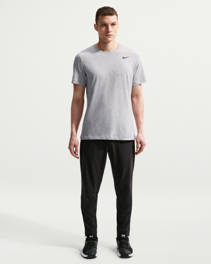 Nike Dri-FIT Men's Fitness T-Shirt - Dark Grey Heather/Black - View 4