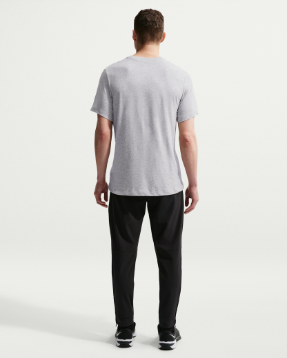 Nike Dri-FIT Men's Fitness T-Shirt - Dark Grey Heather/Black - View 5