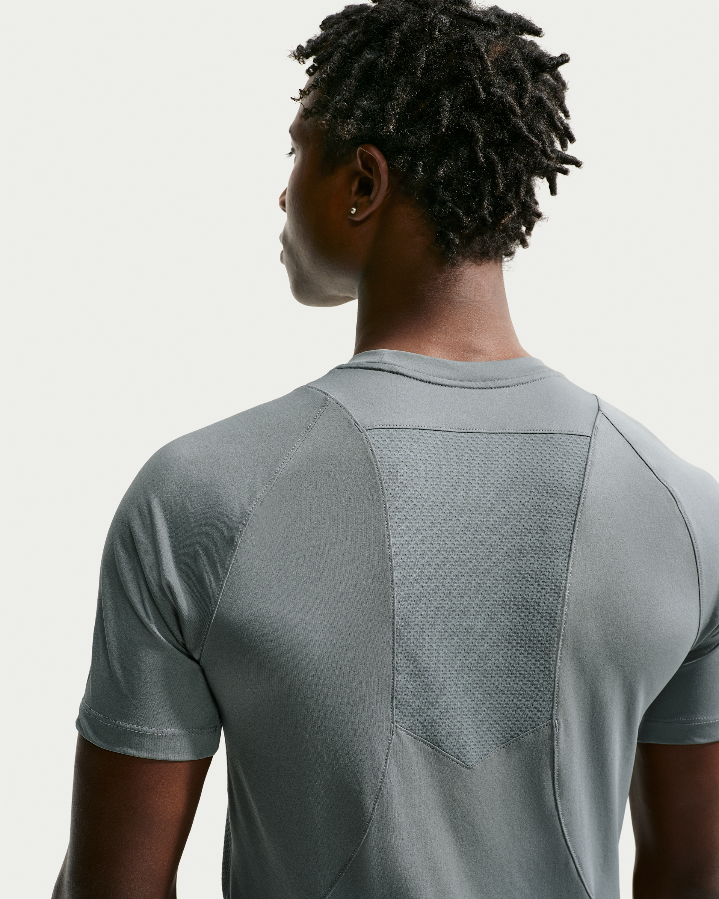 Nike Pro Training Men's Dri-FIT ADV Short-Sleeve Top - Smoke Grey/Smoke Grey/Black - View 2