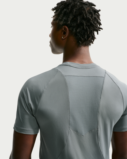 Nike Pro Training Men's Dri-FIT ADV Short-Sleeve Top - Smoke Grey/Smoke Grey/Black - View 2