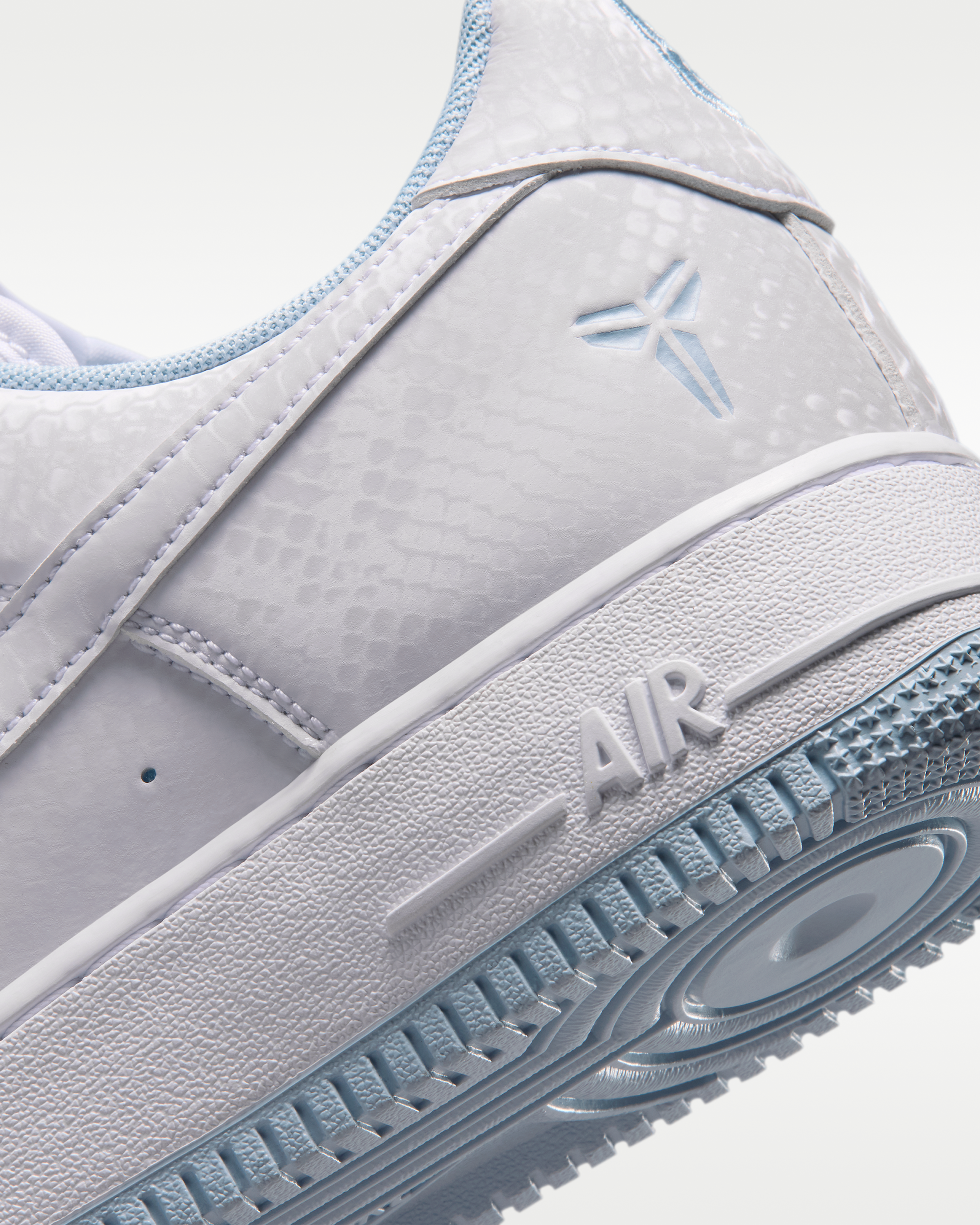 Kobe Air Force 1 Low Men's Shoes - White/Armoury Blue - View 8